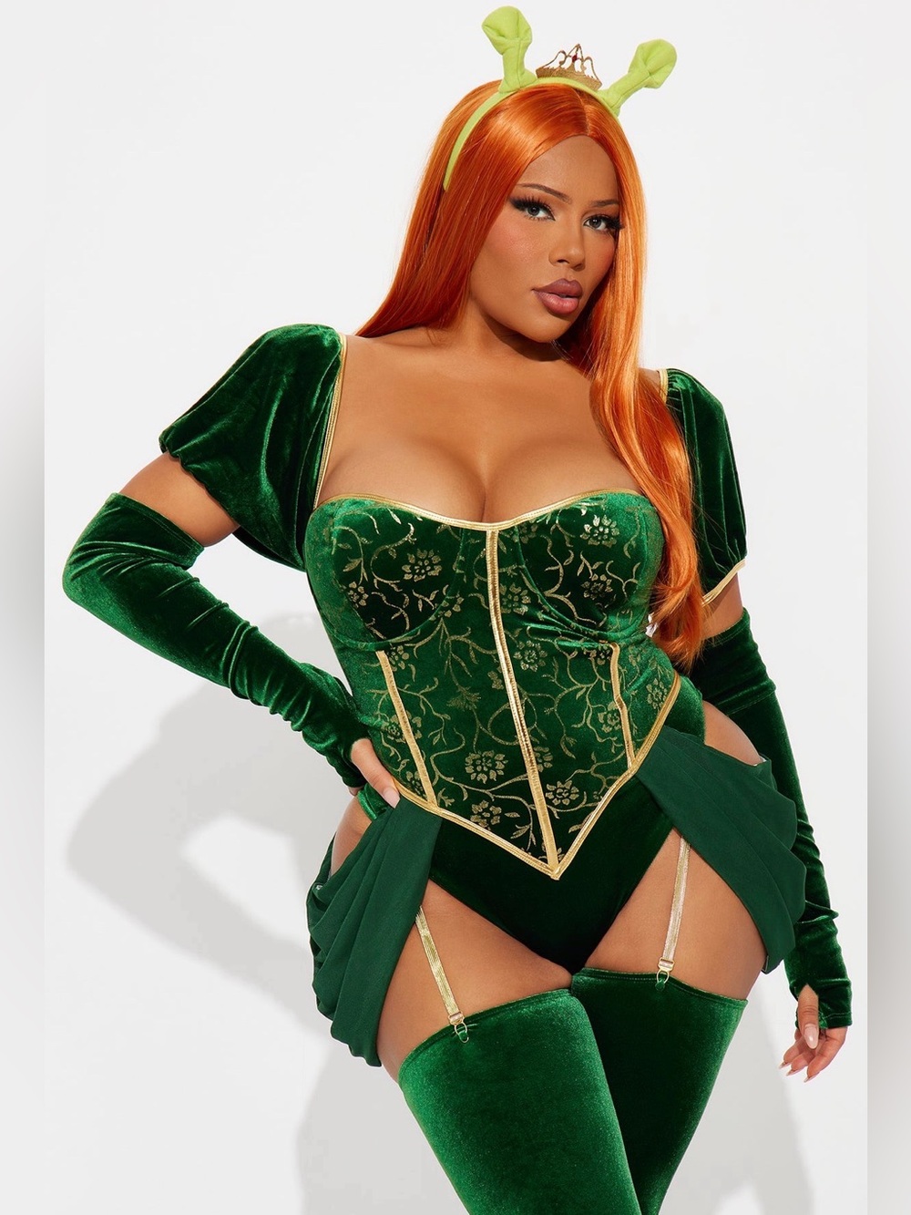 Sexy ogre princess 5 piece costume set